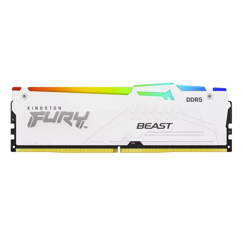 Kingston FURY White RGB 32G(2x - 64Gb Ddr5 6000Mhz Cl30 2X32Gb Desktop reseña y precio