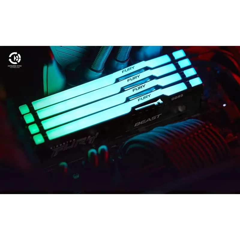 Kingston FURY White RGB 32G(2x - 64Gb Ddr5 6000Mhz Cl30 2X32Gb Desktop reseña y precio